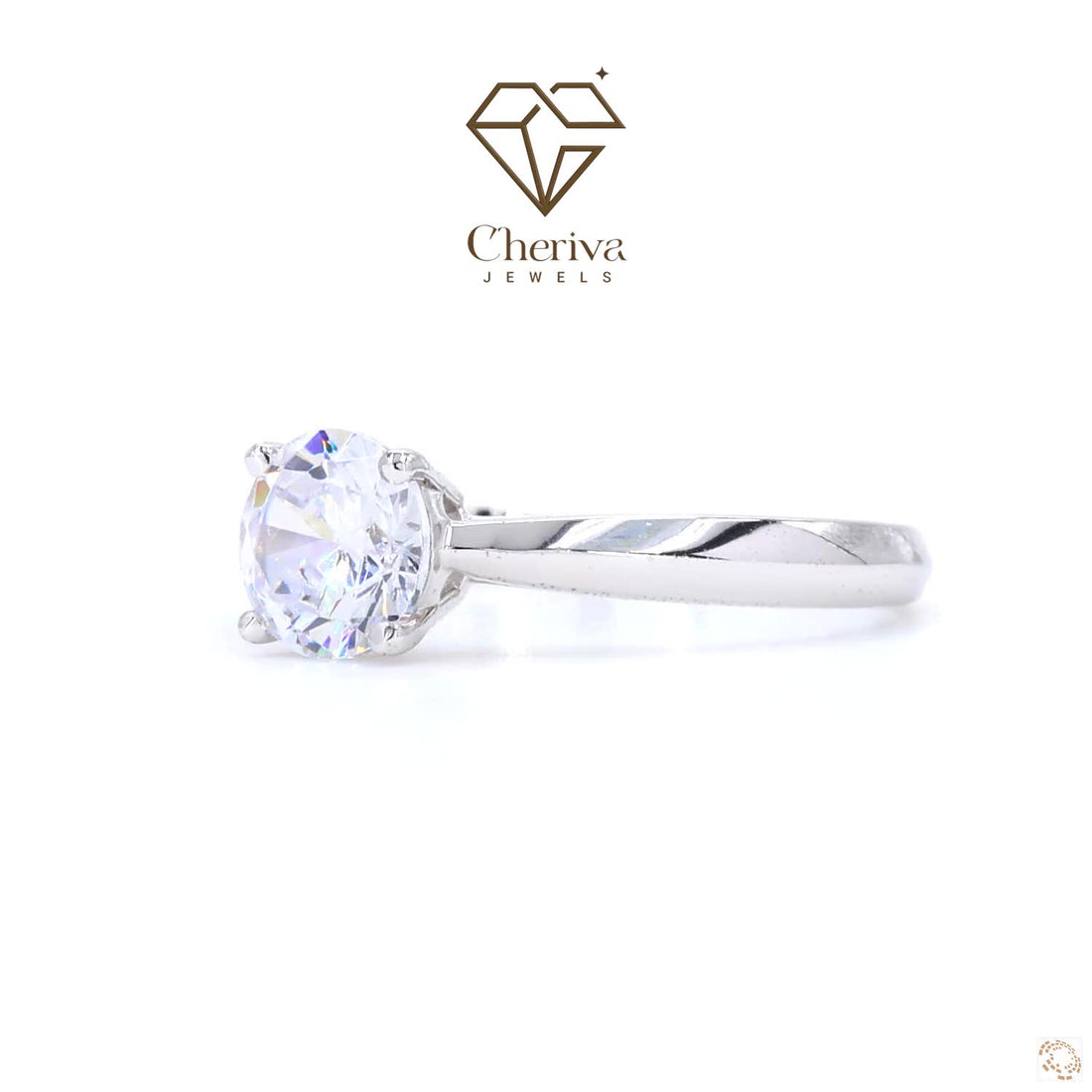 1 Carat Round Cut Diamond Solitaire Promise Ring