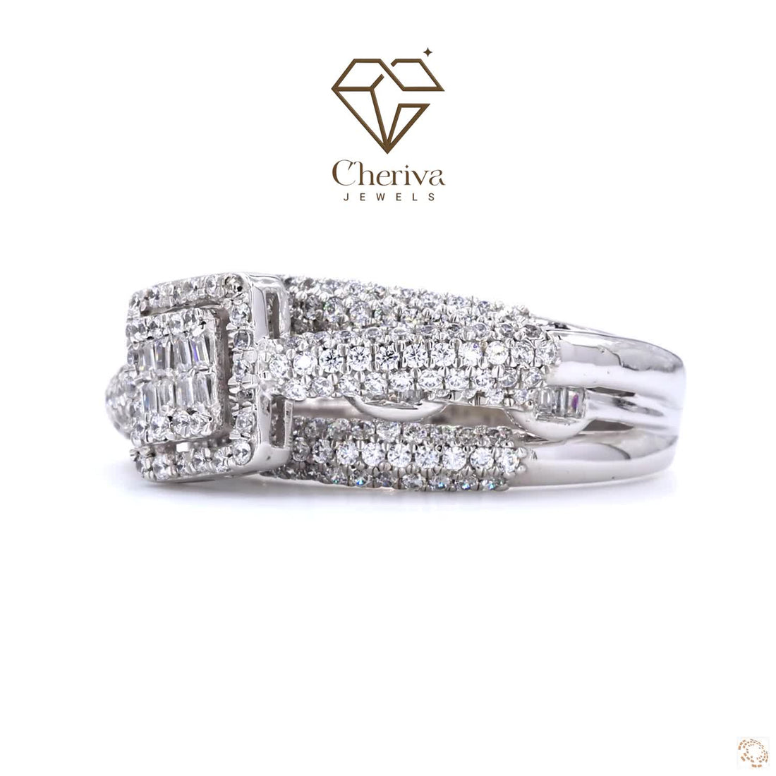 Luxury Round Cut Lab Diamond Engagement Ring