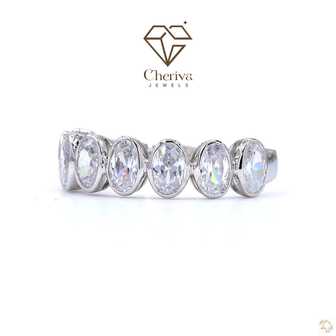 Oval Cut Diamond Bezel Set Engagement Ring