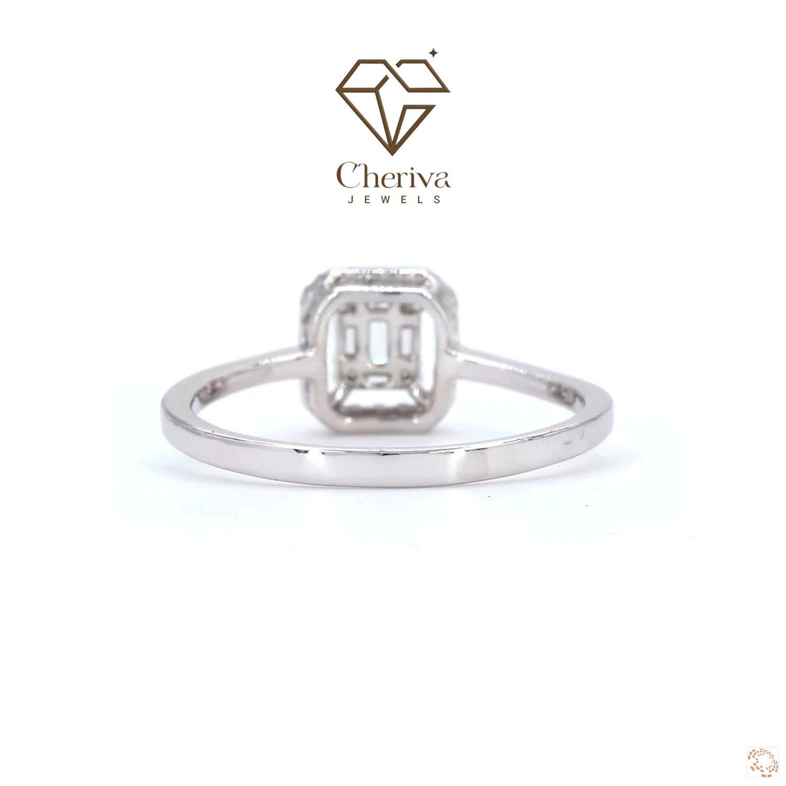 Baguette And Round Cut Diamond Engagement Ring