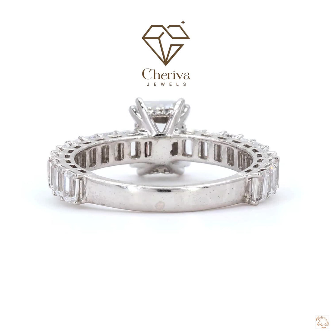 5 Carat Emerald Cut Diamond Engagement Ring