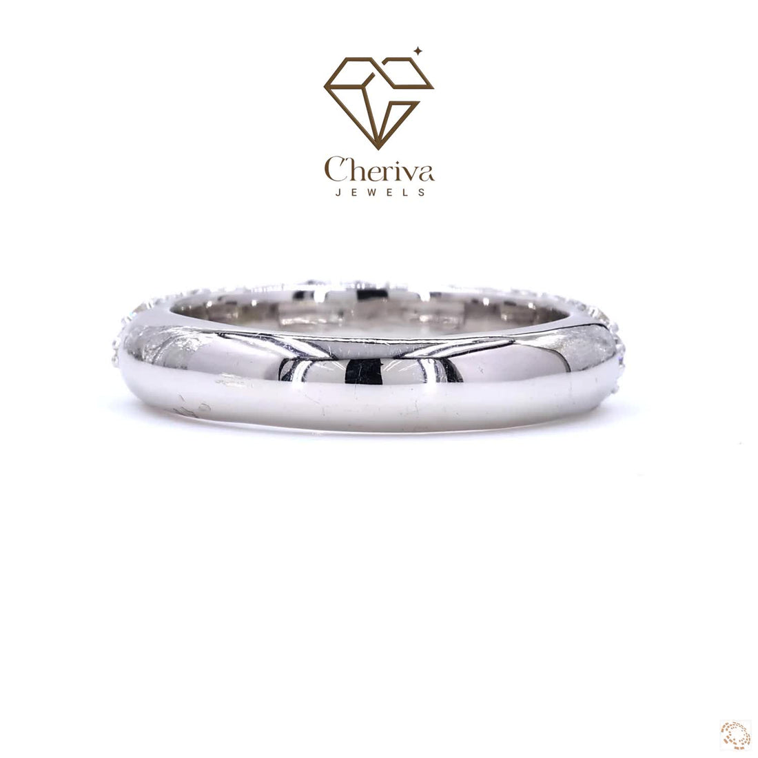 Cluster Round Cut Lab Diamond Full Eternity Band