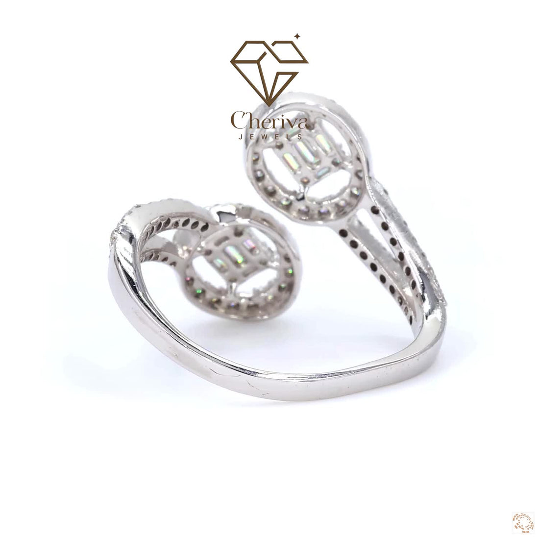 1 Ct Toi Et Moi Lab Grown Diamond Engagement Ring