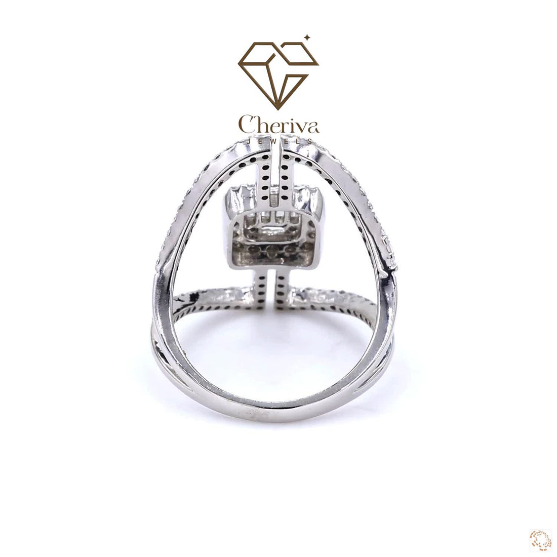 Antique Baguette Cut Lab Diamond Engagement Ring