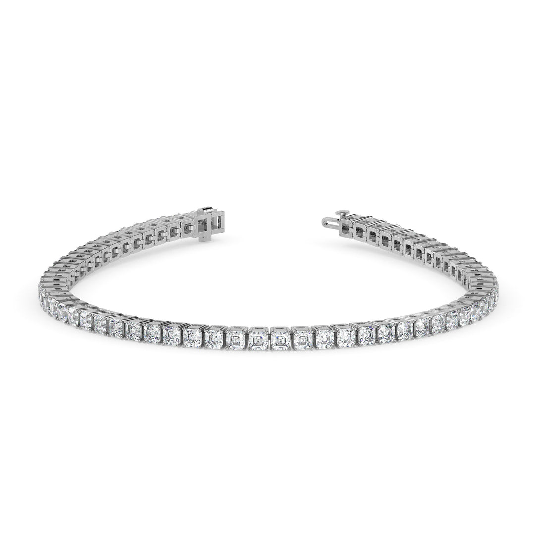Diamond bracelet on a white background