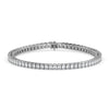 Diamond bracelet on a white background