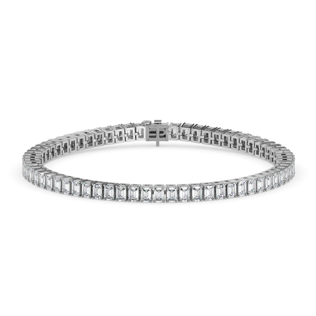 Diamond bracelet on a white background