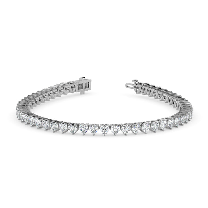 Diamond bracelet on a white background