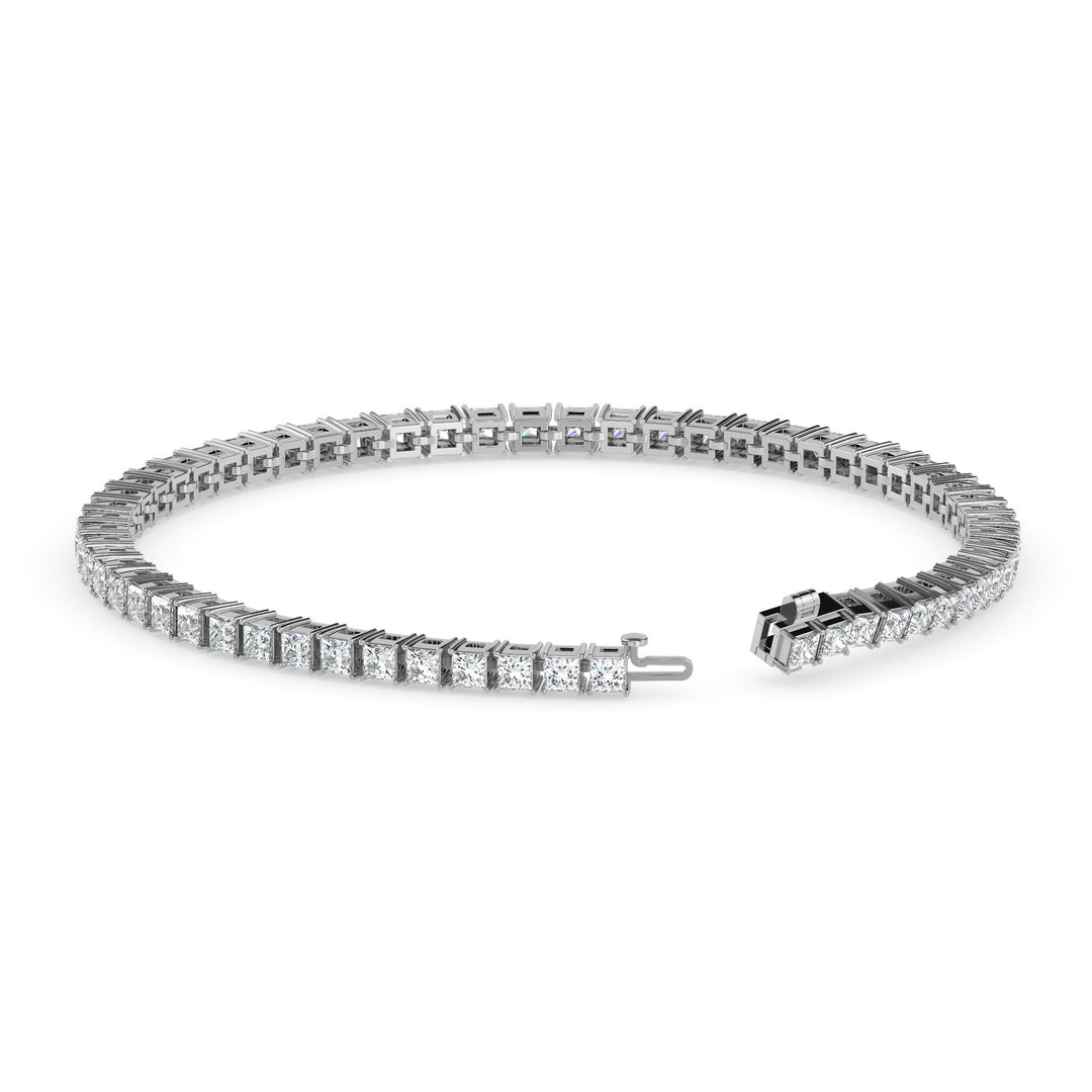 Diamond bracelet on a white background