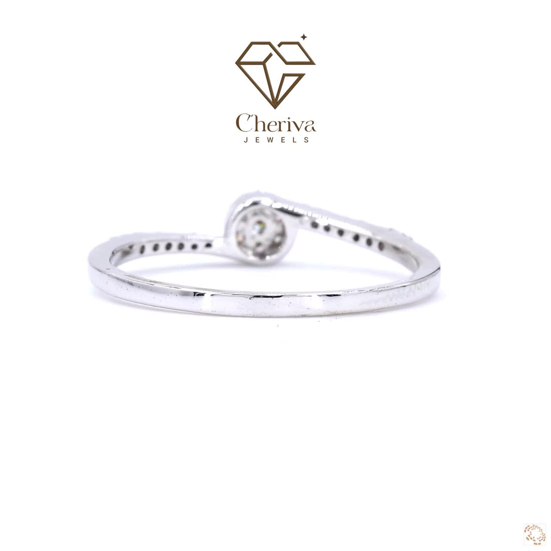 Luxurious Promise Ring in Round Cut Lab Diamond