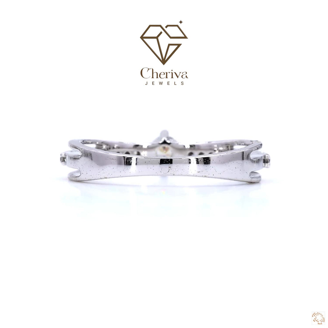 Vintage Engagement Ring With Round Cut Lab Diamond