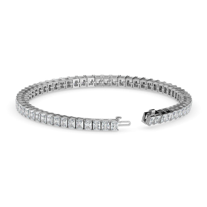 Diamond bracelet on a white background