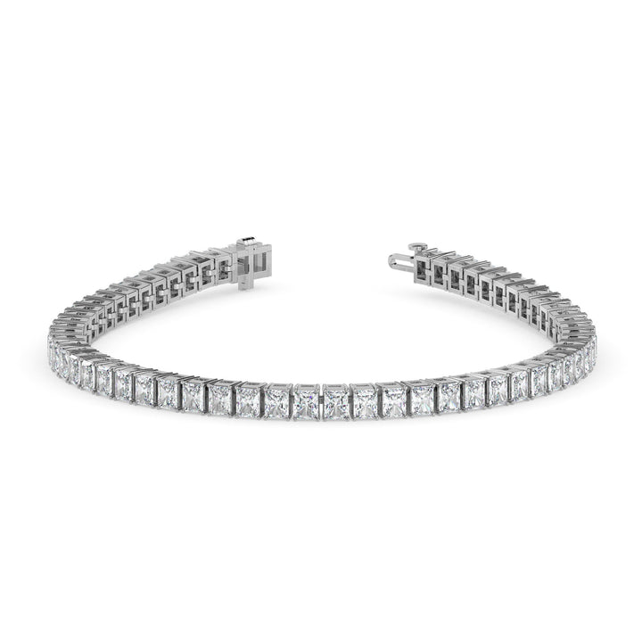 Diamond bracelet on a white background