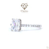 Diamond ring with Cheriva Jewels logo on a white background