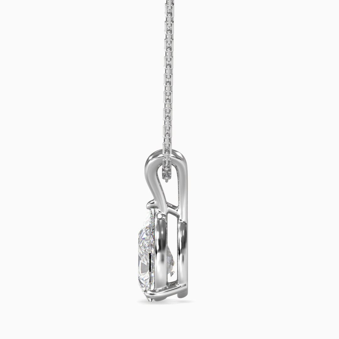 Diamond pendant on a white background