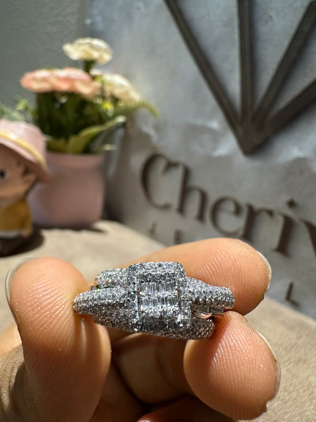 Luxury Round Cut Lab Diamond Engagement Ring