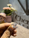 Antique Style Round Cut Lab Diamond Proposal Ring - Cheriva Jewels