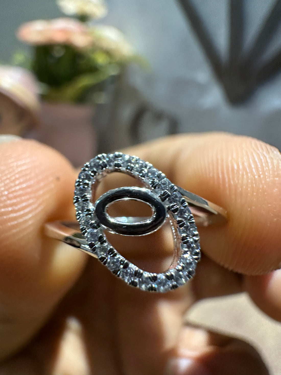 Vintage Style Round Cut Lab Diamond Promise Ring