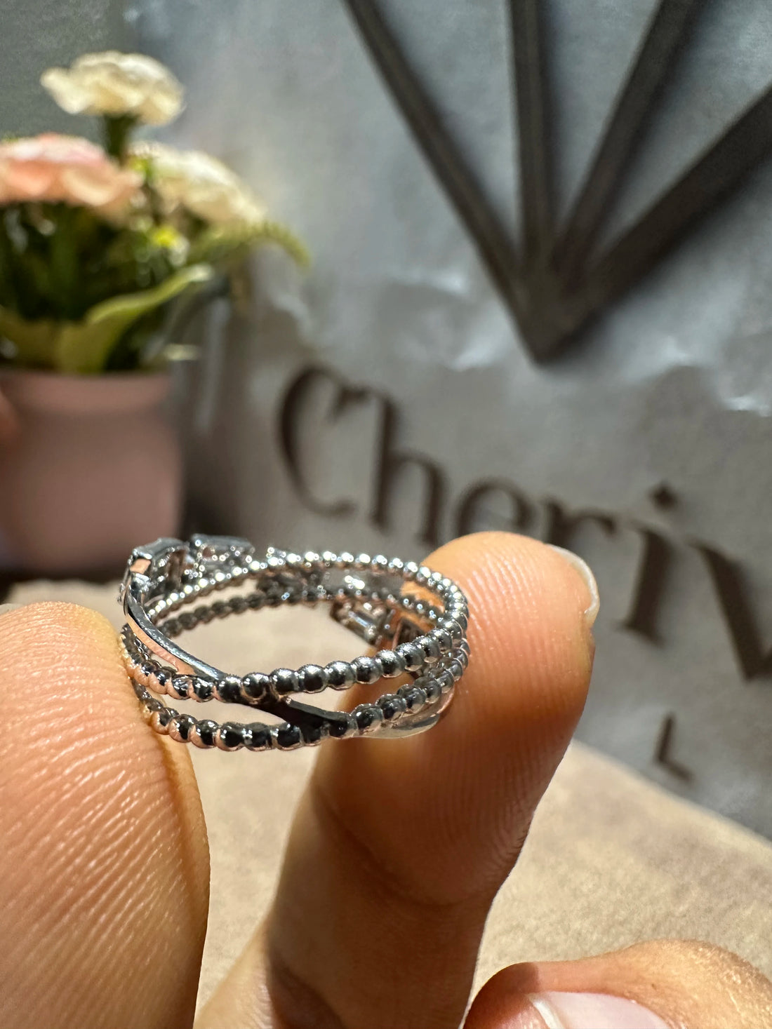 Baguette Cut Lab Diamond Interwined Ring