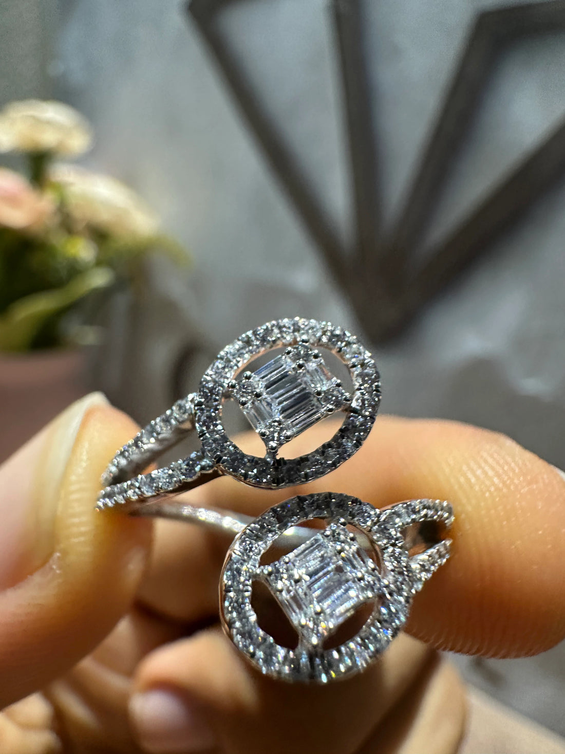 1 Ct Toi Et Moi Lab Grown Diamond Engagement Ring