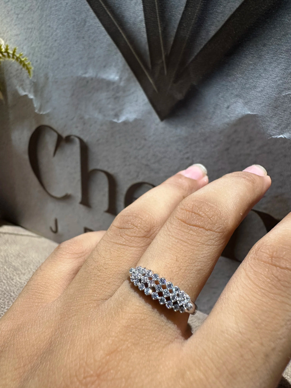 Cluster Round Cut Lab Diamond Wedding Band