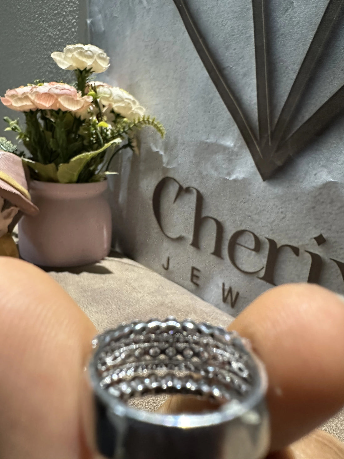 Round Cut Lab Created Diamonds Full Eternity Wedding Band