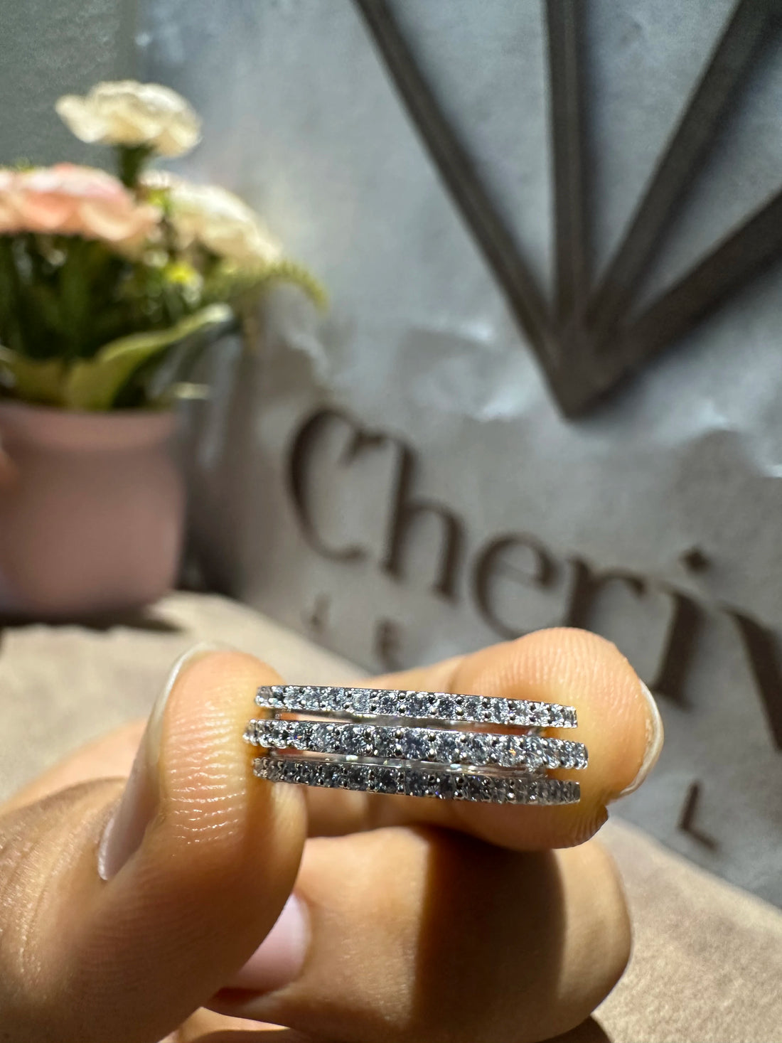 3 Row Diamond Full Eternity Band