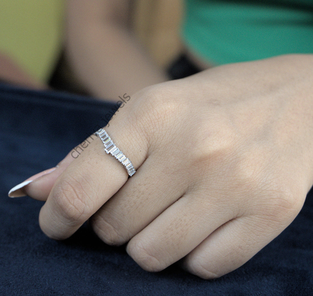 Baguette Cut Lab Diamond Eternity Band