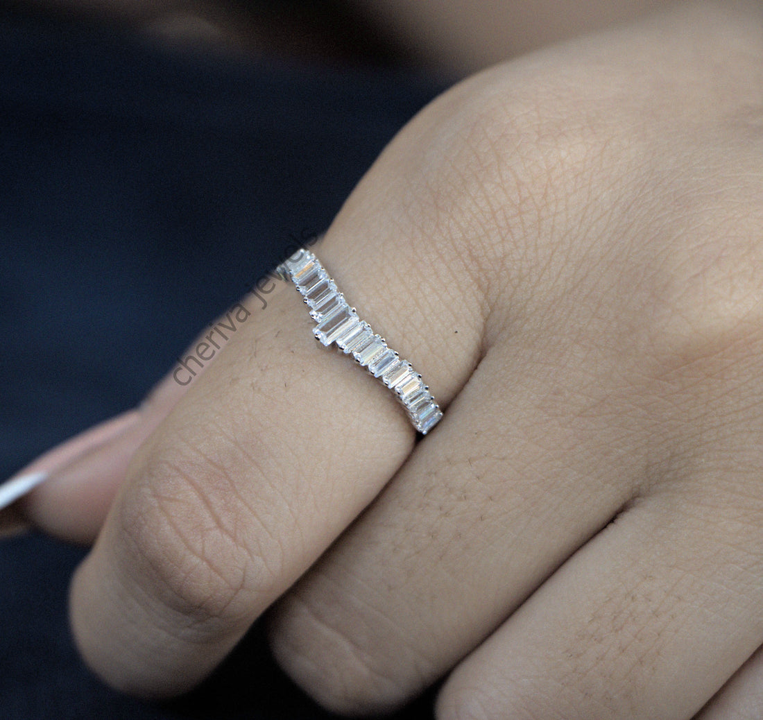 Baguette Cut Lab Diamond Eternity Band