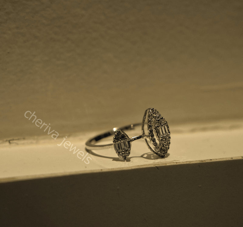 Round Cut Lab Diamonds Engagement Ring