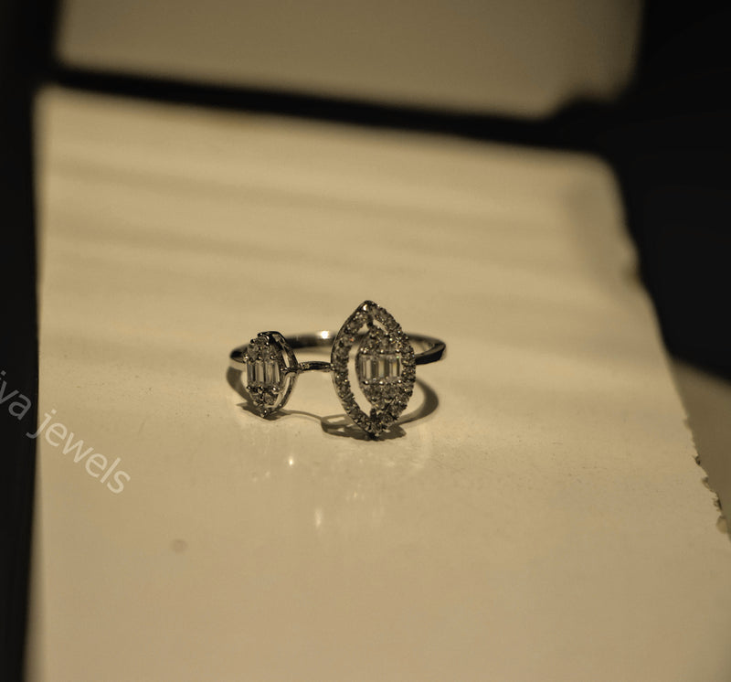 Round Cut Lab Diamonds Engagement Ring