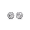 Round cut Solitaire Diamond Stud Earrings