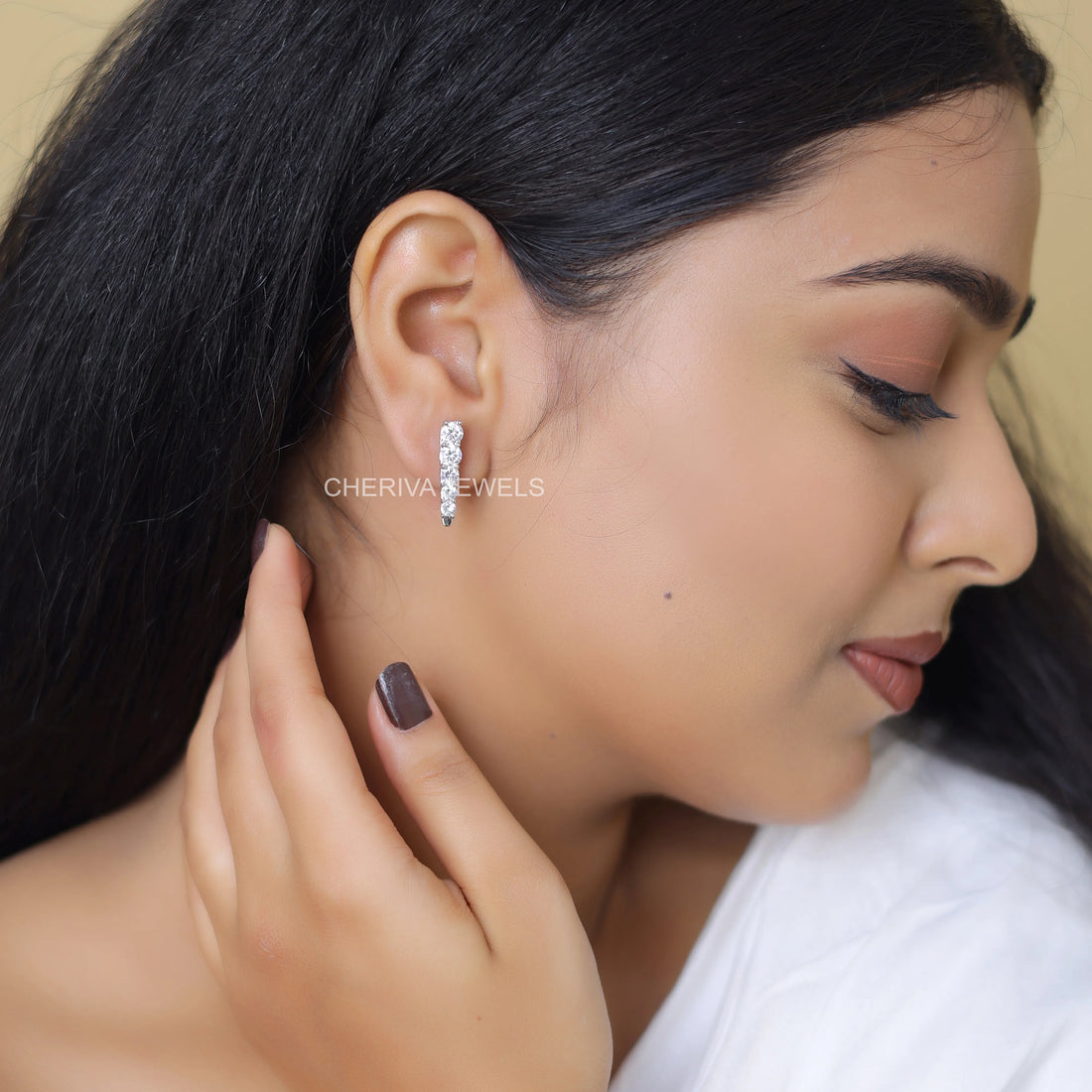 2.4 TCW Round Cut Lab Diamond Studs