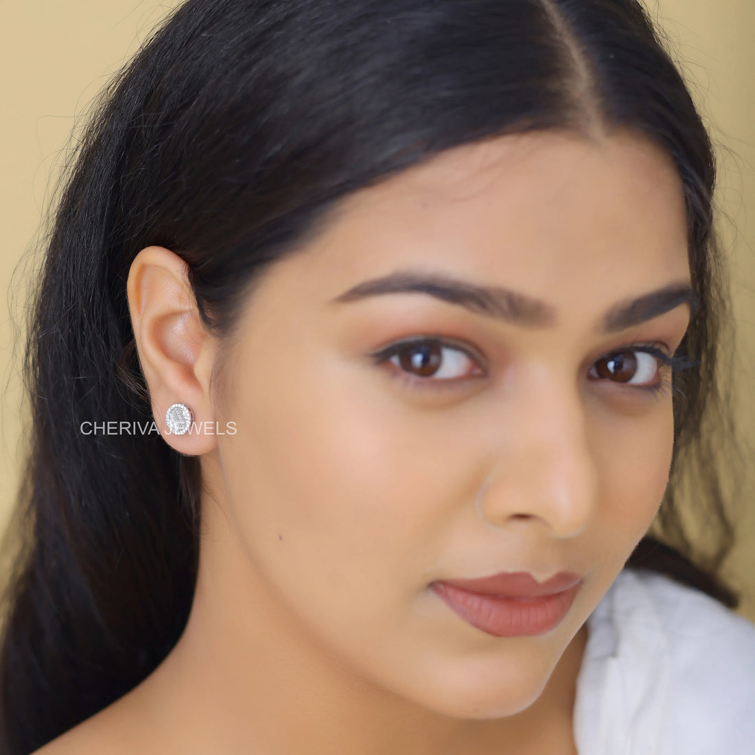 Round and Baguette Lab Diamond Studs