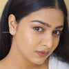 Lab Grown Diamond Halo Stud Earrings For Women - Cheriva Jewels