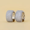 Round Cut Lab Diamond Pave Earrings - Cheriva Jewels