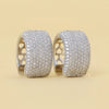 Round Cut Lab Diamond Pave Earrings - Cheriva Jewels
