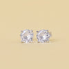 1.6 TCW Round Cut Lab Diamond Stud Earrings