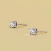 4 Prong Stud Earrings in Round Cut Lab Grown Diamonds - Cheriva Jewels