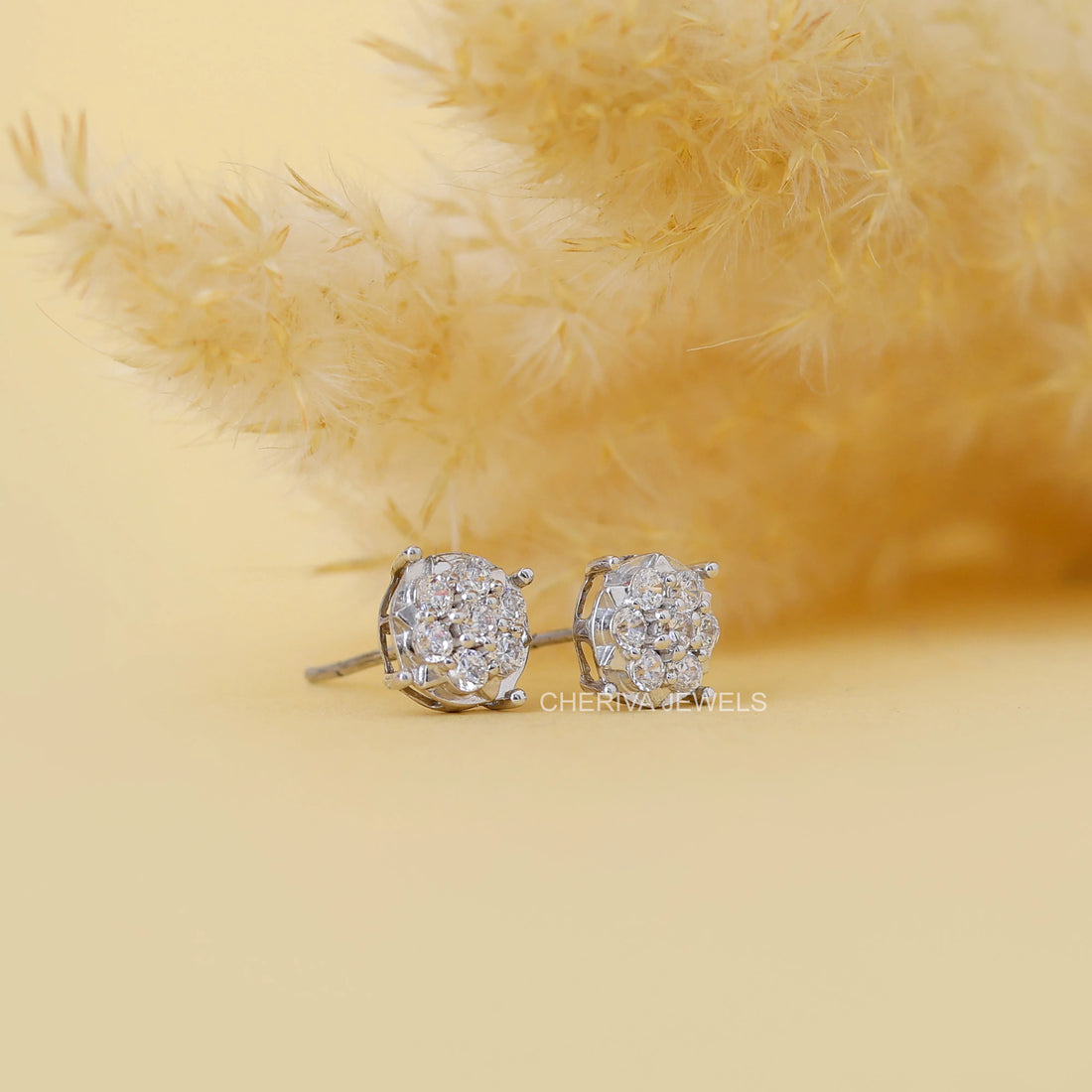 Half Carat Round Lab Grown Daimond Studs