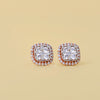 Round Cut Diamond Halo Earrings Studs - Cheriva Jewels