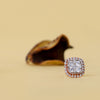 Round Cut Diamond Halo Earrings Studs - Cheriva Jewels