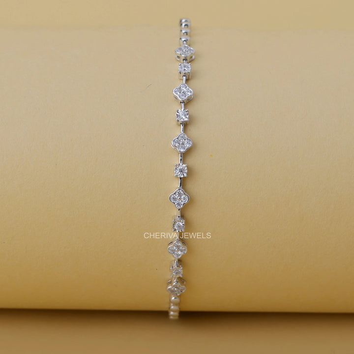 0.42 CT Round Lab Diamond Bracelet