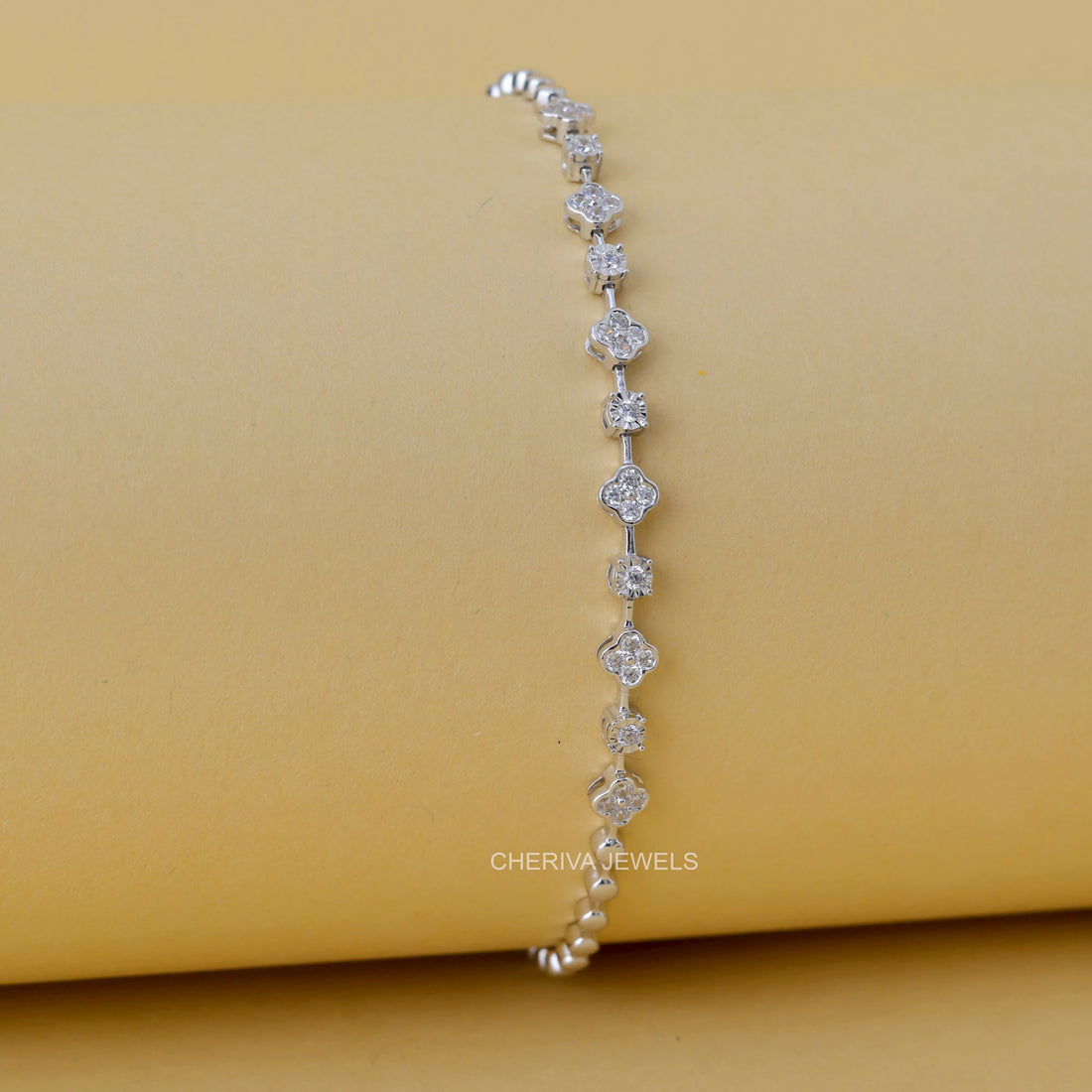 0.42 CT Round Lab Diamond Bracelet