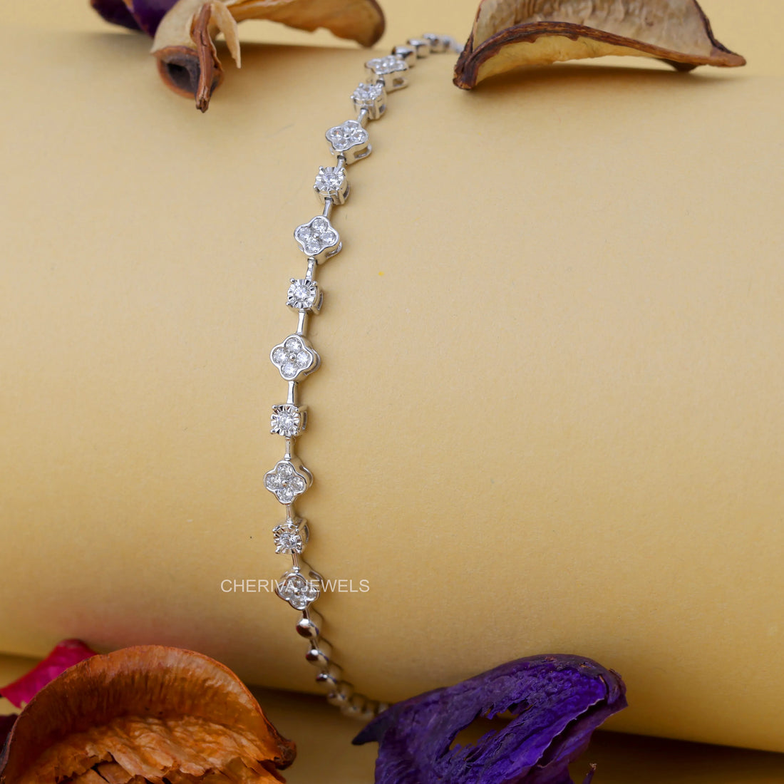 0.42 CT Round Lab Diamond Bracelet