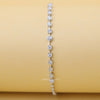 18K White Gold Round Diamond Bracelet
