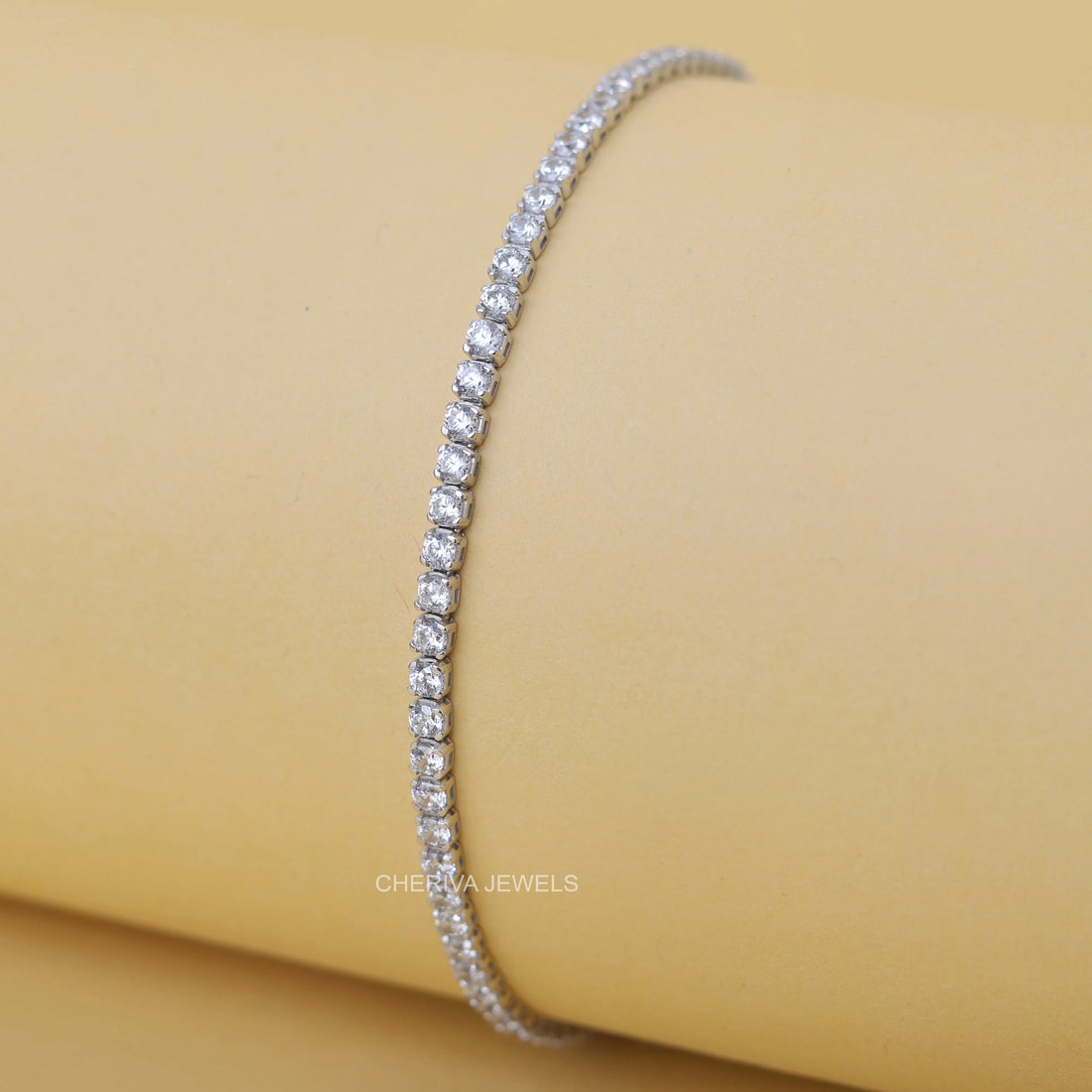 3.2 CT Brilliant Round Diamond Tennis Bracelet