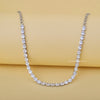 Oval Cut Lab Grown Diamond Tennis Necklace