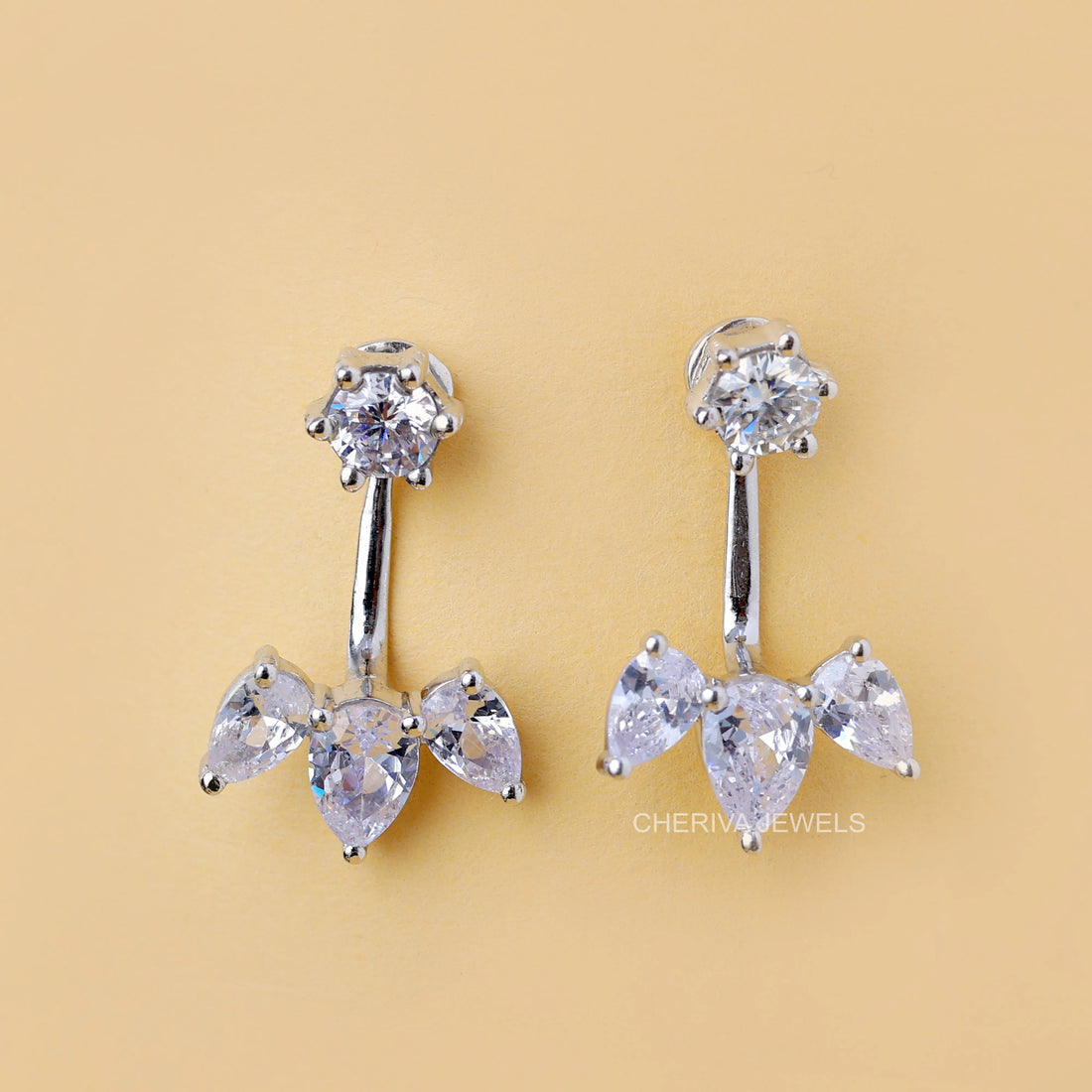 Pear Cut Lab Diamond Drop Earring