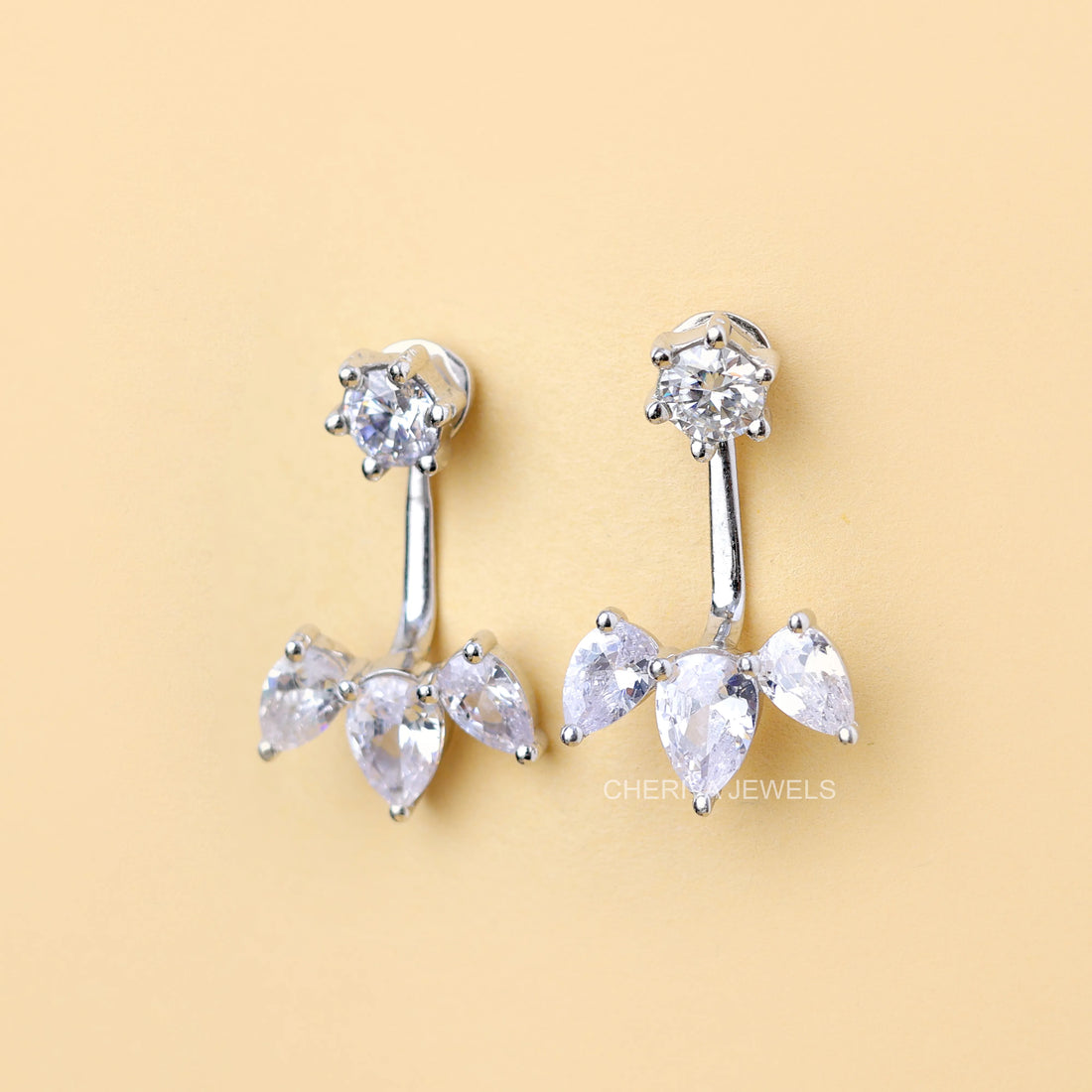Pear Cut Lab Diamond Drop Earring